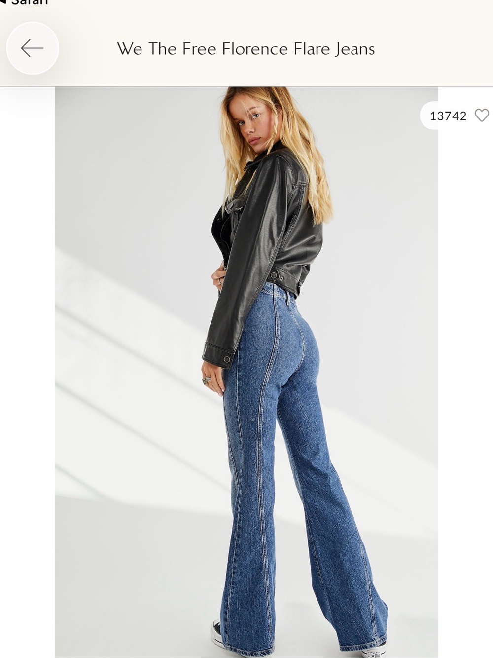 Free People Flare Jeans Blue